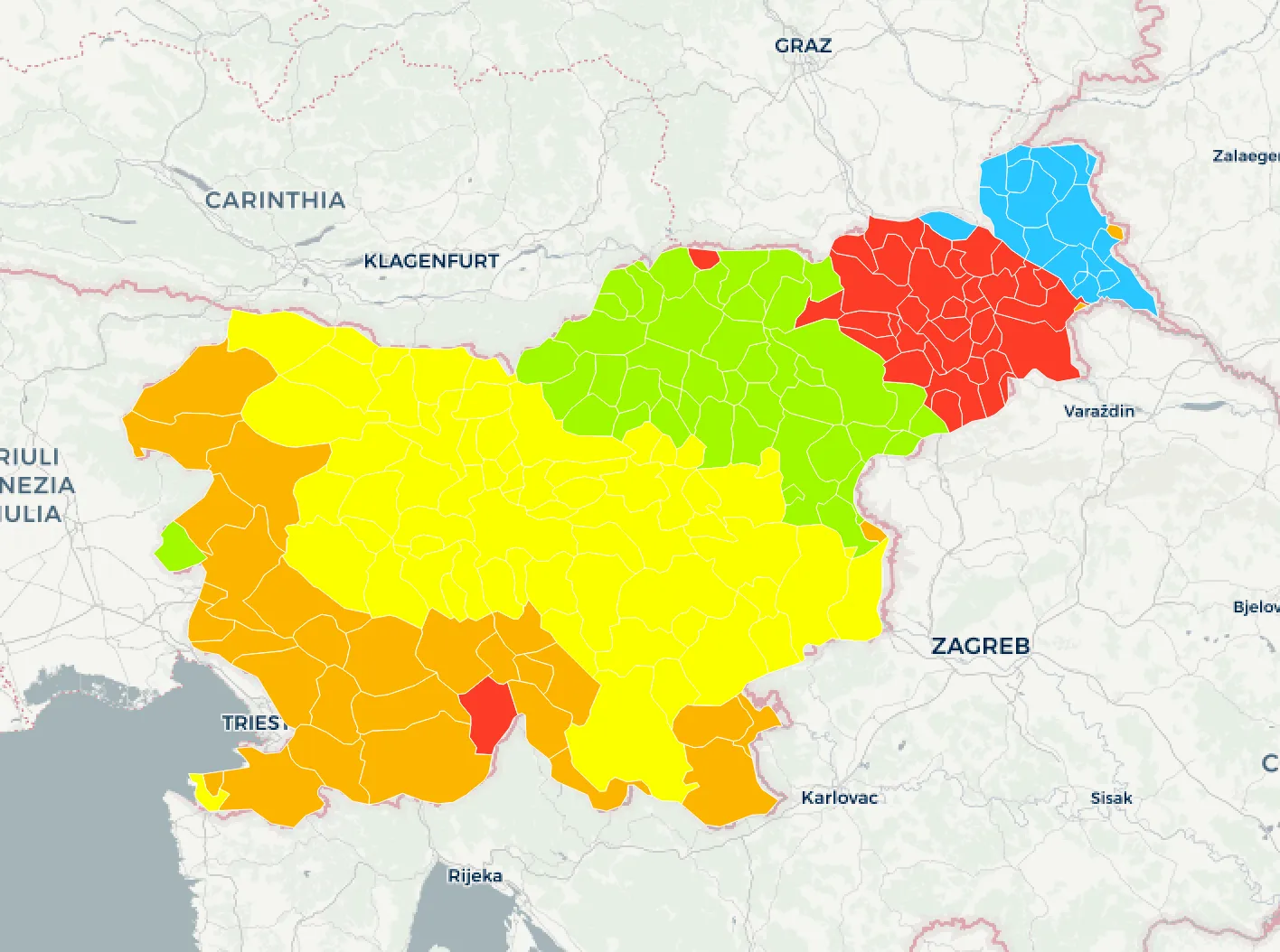 Slovenske pokrajine po priimkih